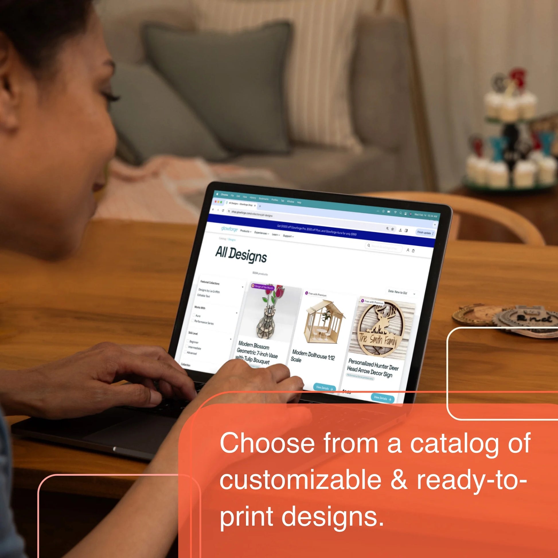 Spark 3D Printer Craft Laser Engraver and Cutter Machine, Compatible with Mac & PC, Works with Wood, Acrylic, Leather