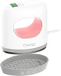 Calogy Super Mini Heat Press Machine, Fast up to Max 410℉ in 3Mins & 4 Heating Setting with LED Display, Mini Iron for Crafting with Precision Tip, Easy for Small Objects like Shoes, Hats (White Pink)