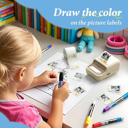 NIIMBOT Photo Papers Compatible with Pro Series Label Makers, Thermal Picture Labels Good Idea to Print Photos, Beauty Memories, Note,List (2.1''X2.6''-54X67Mm)