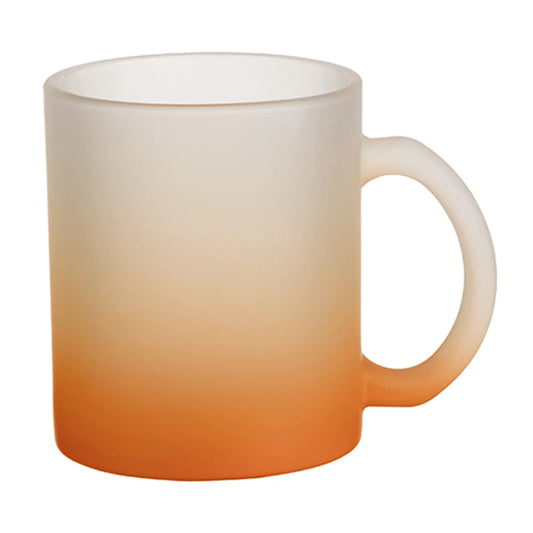 HPN Sublicraft 11 Oz. Color Gradient Sublimation Glass Mug - 12 per Case