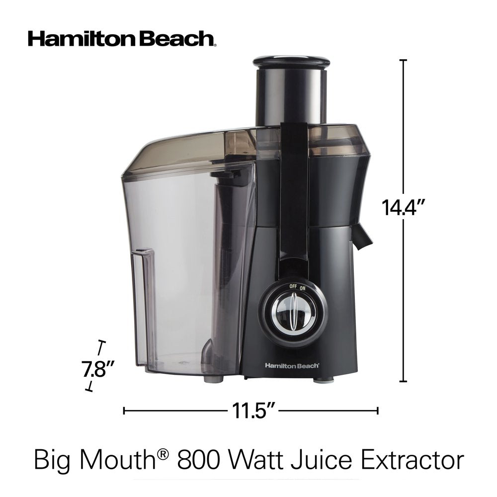 Big Mouth Juicer Juice Extractor, 800W, Black, 67601