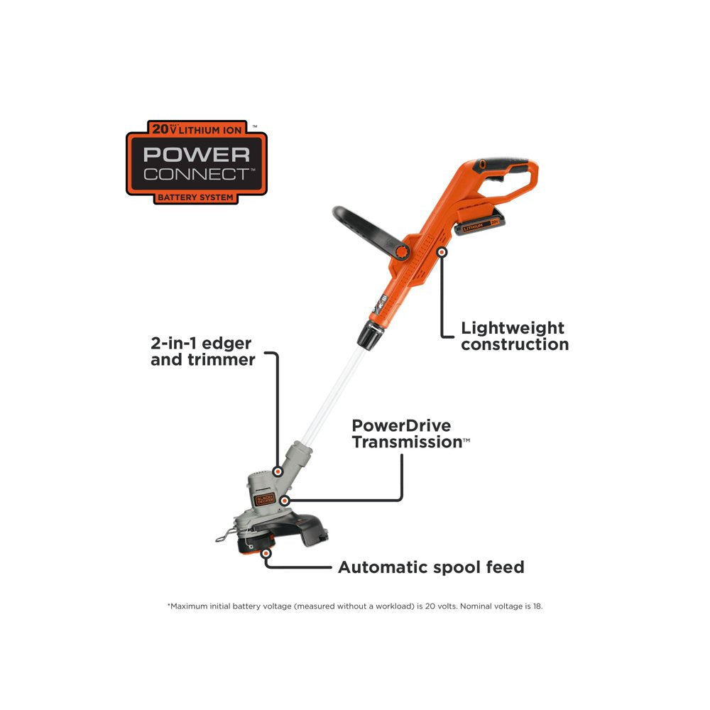 LST300 20V MAX Lithium 12 In. Trimmer/Edger
