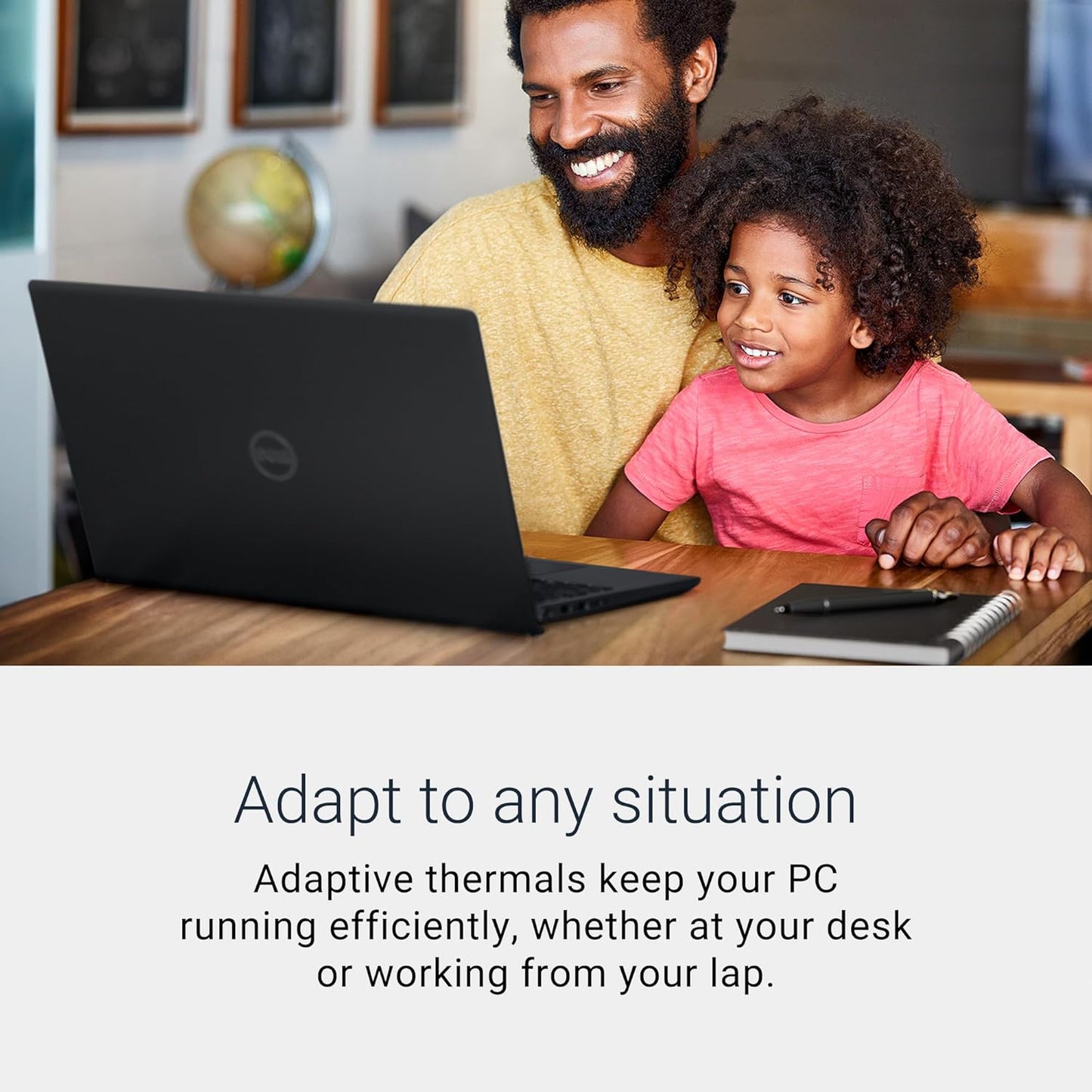 Dell 15 Laptop Dc15255-15.6-Inch FHD 120Hz Display, AMD Ryzen 5-7520U, 8GB LPDDR5 RAM, 512GB SSD, Radeon 610M Graphics, Windows 11 Home, Onsite Service - Carbon Black
