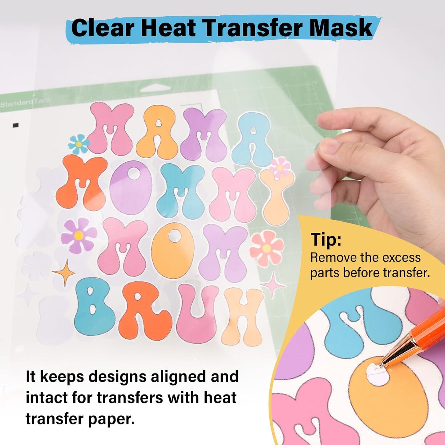 Printable Heat Transfer Paper for T-Shirts 30 Sheets, 8.3" X 11.7" Printable Heat Transfer Vinyl for Inkjet Printer, Iron on Transfer Paper for Light and Dark Fabric (Matte)