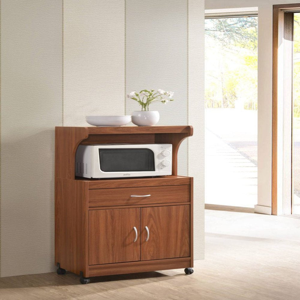 Modern Indoor Furniture Microwave Kitchen Cart