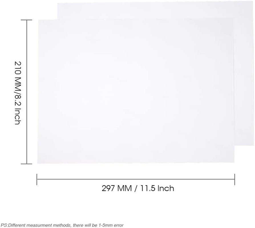 PYD Life Sublimation Blank Paper A4 Size,100 Sheets,Heat Transfer Paper for Sublimation Blanks T-Shirt Tote Bag 105 G