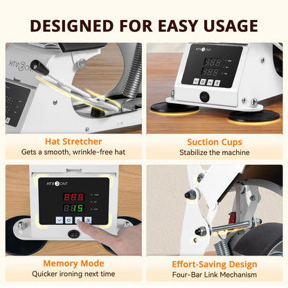 [All-In-One Kit]Htvront Auto Heat Press 2+Tumbler Press+Manual Hat Press+All in One Bundle