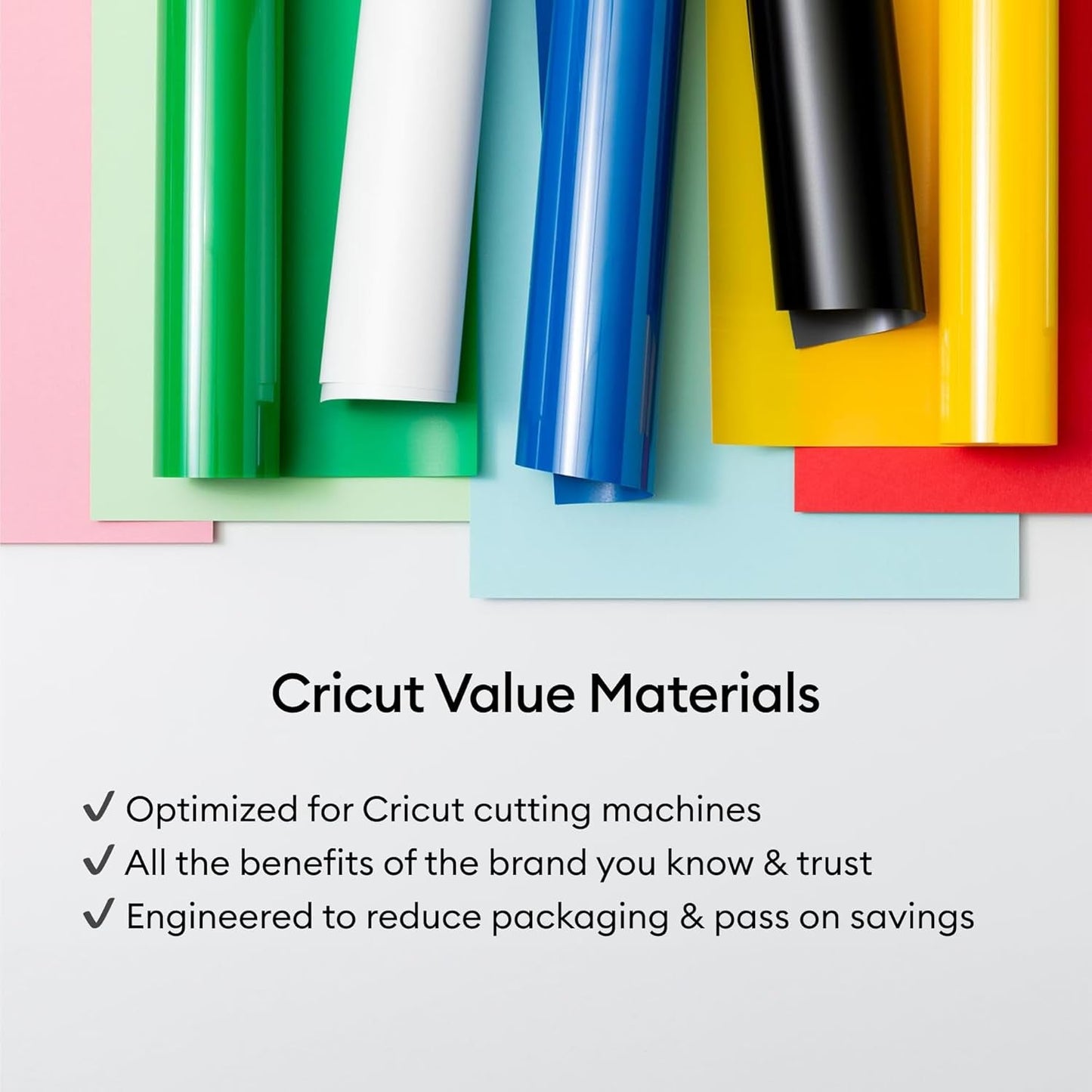 Cricut® All-In-One Materials & Accessories Bundle - Includes Vinyl, Iron-On HTV, Sticker Paper, Printable HTV, Tools, Mats, Pens, & More