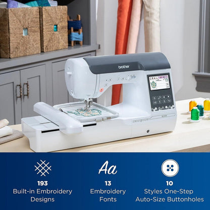 Brother SE2000 Embroidery & Sewing Machine Bundle W/ Silhouette Cameo 5 Alpha
