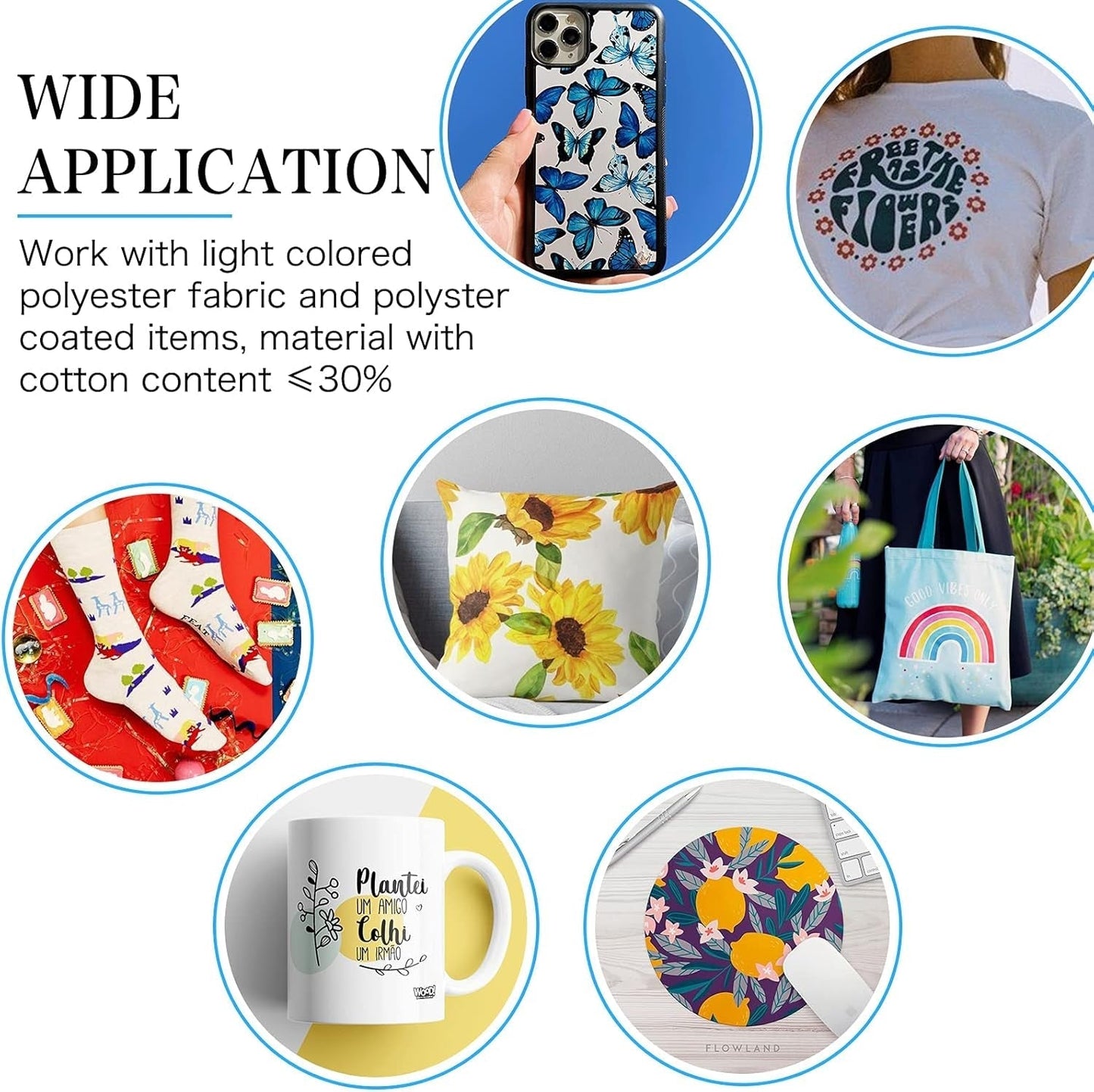 Sublimation Paper 8.5 X 11 Inches - 150 Sheets Sublimation Paper Compatible with Inkjet Printer 120Gsm