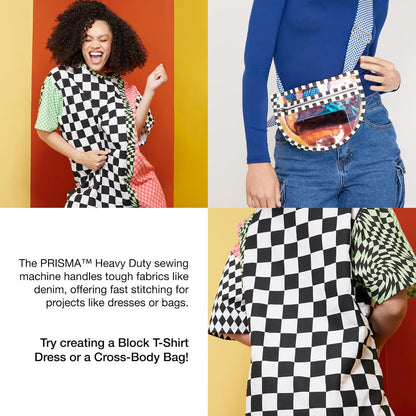 SINGER PRISMA Heavy Duty Sewing Machine with Accessory Kit | Bold Color Design, 50% More Power, 69 Stitch Applications, Full Metal Frame, High Speed, Quick Threading & Free Arm