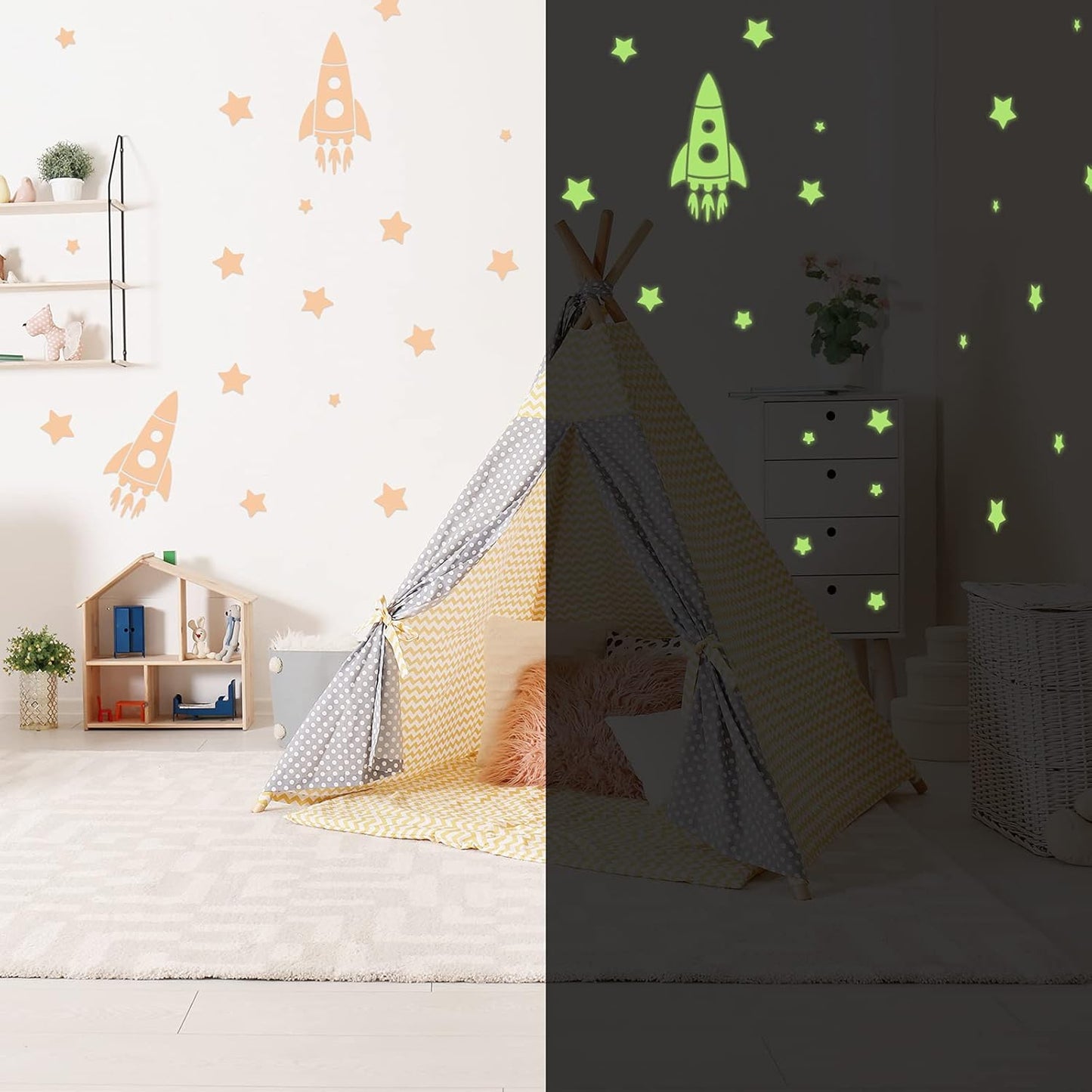 Glow in Dark Matte Adhesive Craft Vinyl for Craft Cutter,Sign Plotter 1Ft X 5Ft, Peach