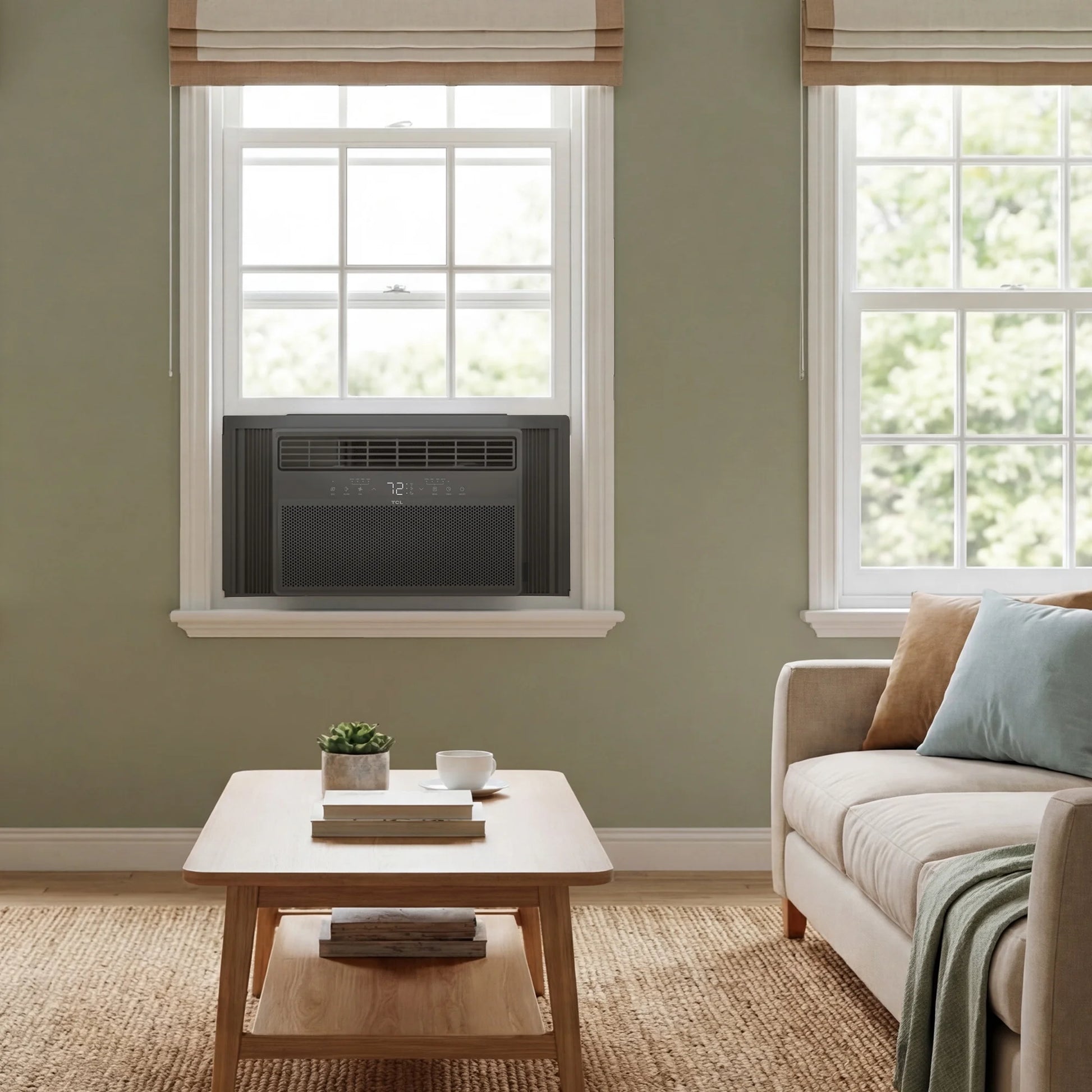 8,000 BTU Smart Inverter Window Air Conditioner (Black) - 350 Sq Ft with up to 49% Energy Savings, Quiet Cooling Tech, 3-In-1 Cooling, Fan & Dehumidifier, Matter Wi-Fi, Remote Control - W8WC72-B