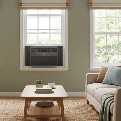8,000 BTU Smart Inverter Window Air Conditioner (Black) - 350 Sq Ft with up to 49% Energy Savings, Quiet Cooling Tech, 3-In-1 Cooling, Fan & Dehumidifier, Matter Wi-Fi, Remote Control - W8WC72-B