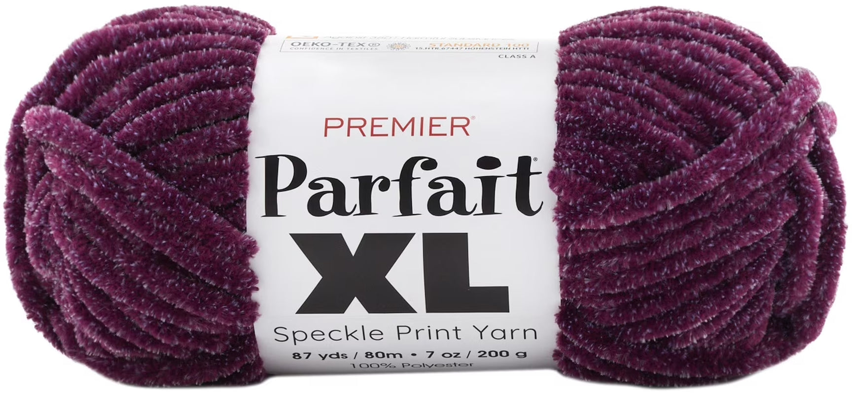 Premier Parfait XL Speckles Yarn-Red Grape