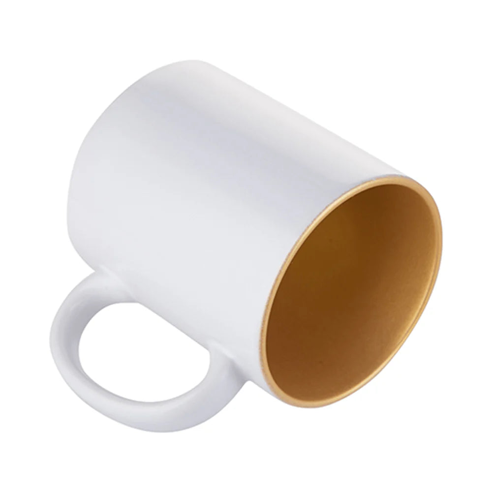 HPN Sublicraft 11 Oz. Inner Sparkle Sublimation Ceramic Mug - 12 per Case