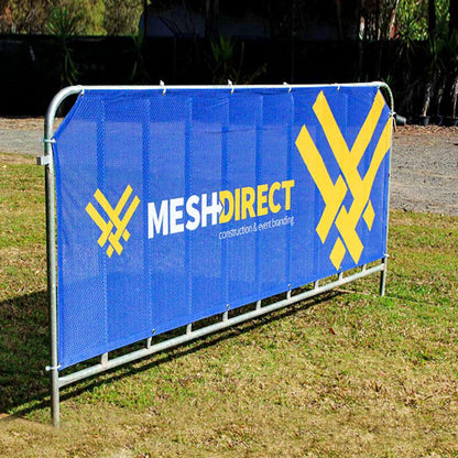 Custom Mesh Banner - 8Oz Commercial Grade Mesh Vinyl Sign - Metal Grommets & Double-Stitched Seam 2 X 4 Ft