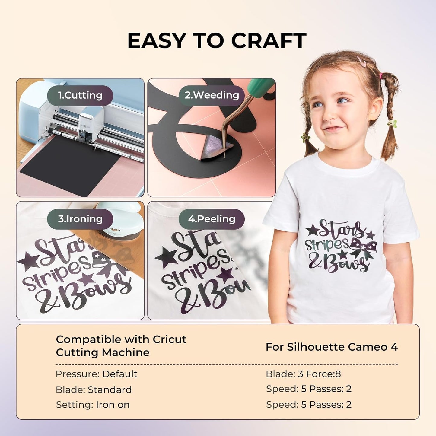 Chameleon HTV Heat Transfer Vinyl - 12" X 8Ft Bronze Turns Purple HTV for Shirts, Iron on Vinyl for All Cutting Machine - Easy to Cut & Weed for Heat Transfer Design