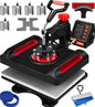 VEVOR 16x20 Heat Press, 1700W High Pressure Clamshell Heat Press Machine for T Shirts, Large Professional Digital Control Heat Transfer Machine for Sublimation, Vinyl, Heat Transfer Projects