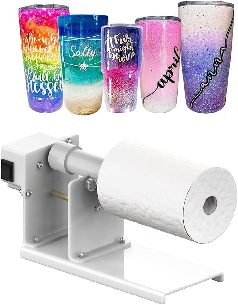 ERZHE 2 Ways Rotation Cup Turner Tumbler for Crafts,Tumbler Turner for DIY Glitter Epoxy, Professional Designed Tumbler Cup Spinner Machine Kit for Starter