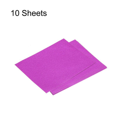 10 Sheets Glitter Cardstock Paper for DIY, 7.8 Inch X 11.8 Inch, Fuchsia, 80Gsm