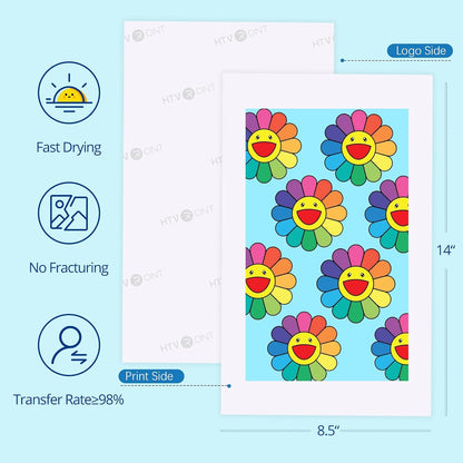 Sublimation Paper 8.5X14 Inch - 200 Sheets Transfer Paper Compatible with Inkjet Printer, Heat Transfer Paper for Tumblers, Mugs, T-Shirts and Other Sublimation Blanks