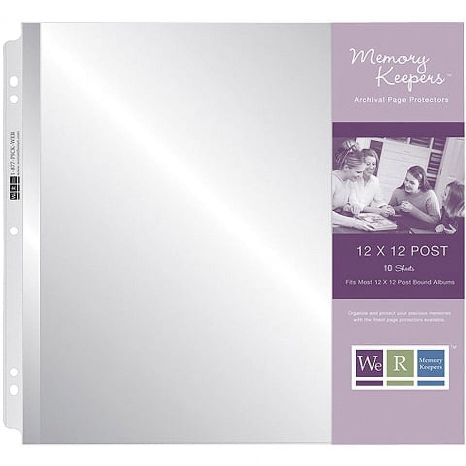 Memory Keepers Clear Post Page Protectors, 12 X 12 Inches, 10 Piece