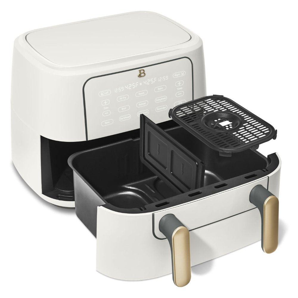 9QT Trizone Air Fryer, White Icing by Drew Barrymore