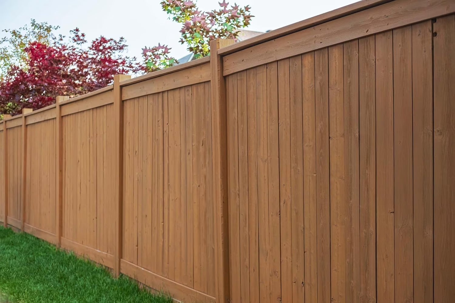 Semi-Transparent Water Based Wood Stain, Fence Stain & Deck Paint, Chestnut Brown, 5 Gal