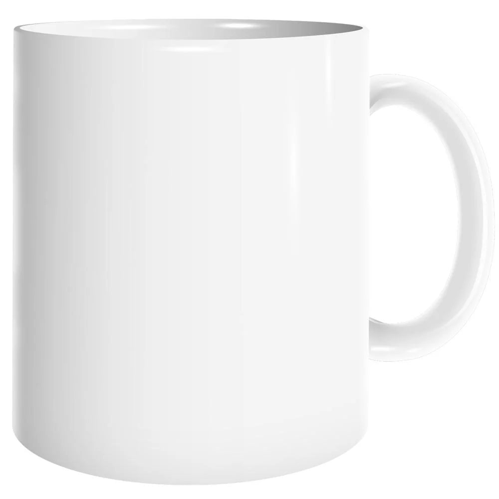 HPN Sublicraft 11 Oz. Dolphin Coated White Sublimation Ceramic Mug - 12 per Case