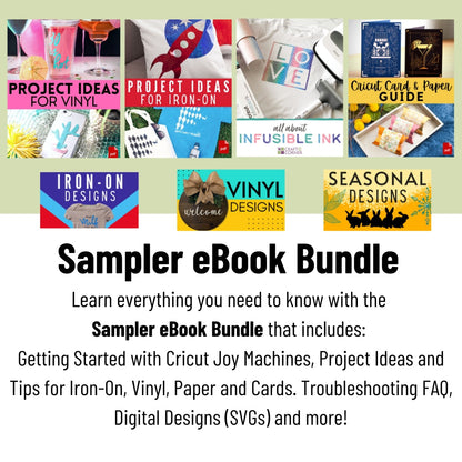 Cricut Deluxe Vinyl Materials and Accessories Bundle for Cricut Joy Machines, 44 Count