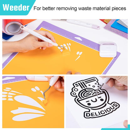 Weeding Tools Set, Precision Crafting Essentials, Craft Weeding Tool Kit for Vinyl, Iron-On & Paper Projects, 3Pcs Weeding Kits, Scraper, Spatula, Weeder for Clean DIY Deisgning