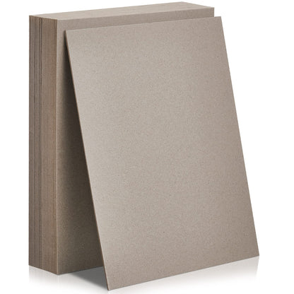 20 Pcs Book Board, Binders Board Chipboard Designer Bookboard Kraft Heavy Duty Chipboard Sheets Bookbinding Supplies for Book Binding Cover (Gray, 12.5 x 10 Inch 22PT)