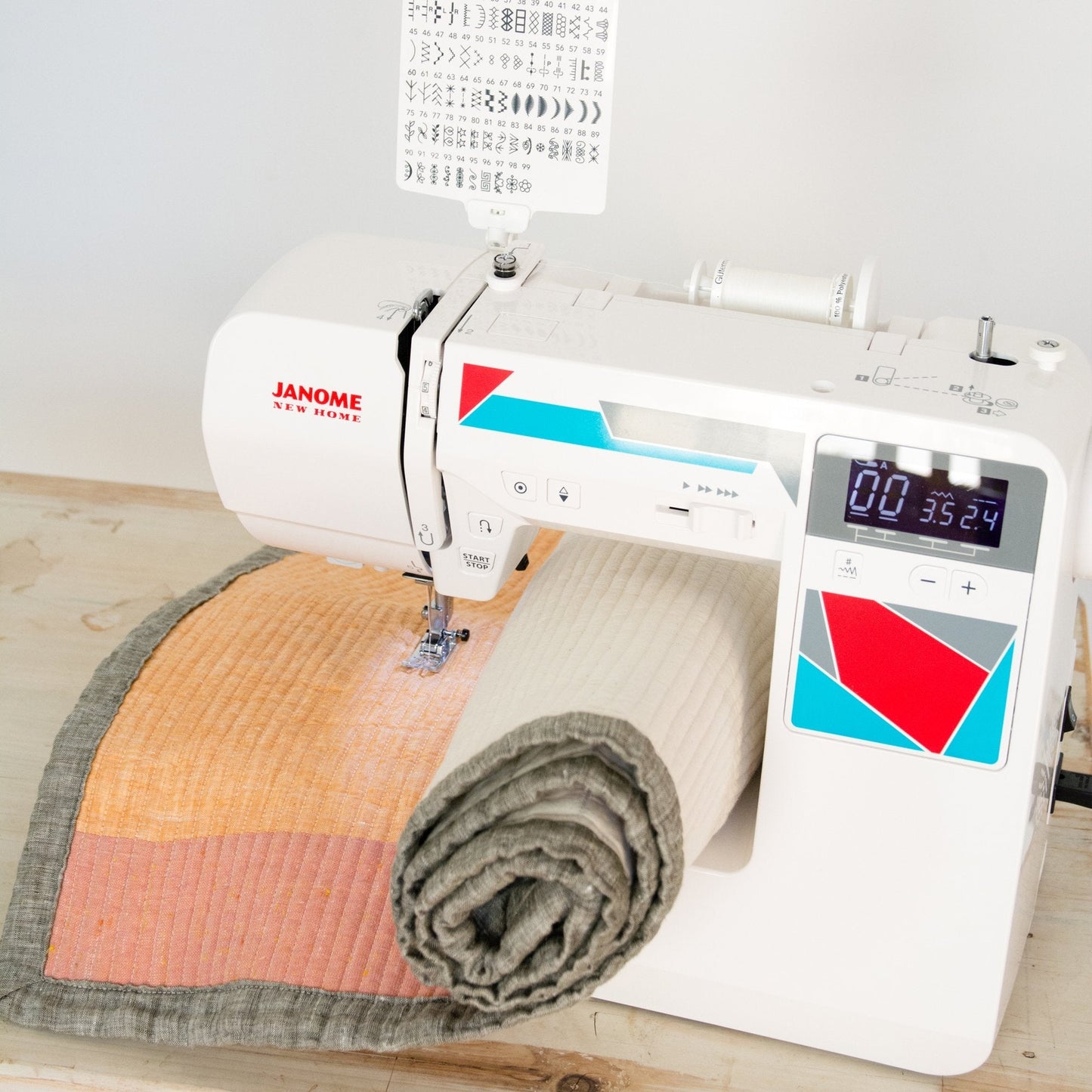 Janome MOD-30 Computerized Sewing Machine with 30 Built-In Stitches, 3 One-Step Buttonholes, Drop Feed and Accessories