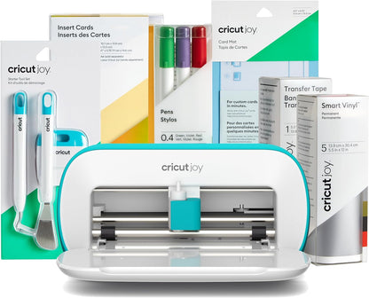 Cricut Joy | Compact Smart Cutting Machine Starter Bundle | 2023 Edition, White