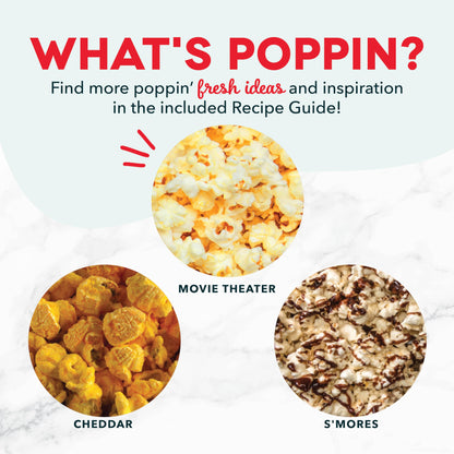 DASH Hot Air Popcorn Popper Maker with Measuring Cup to Portion Popping Corn Kernels + Melt Butter, 16 Cups - Aqua