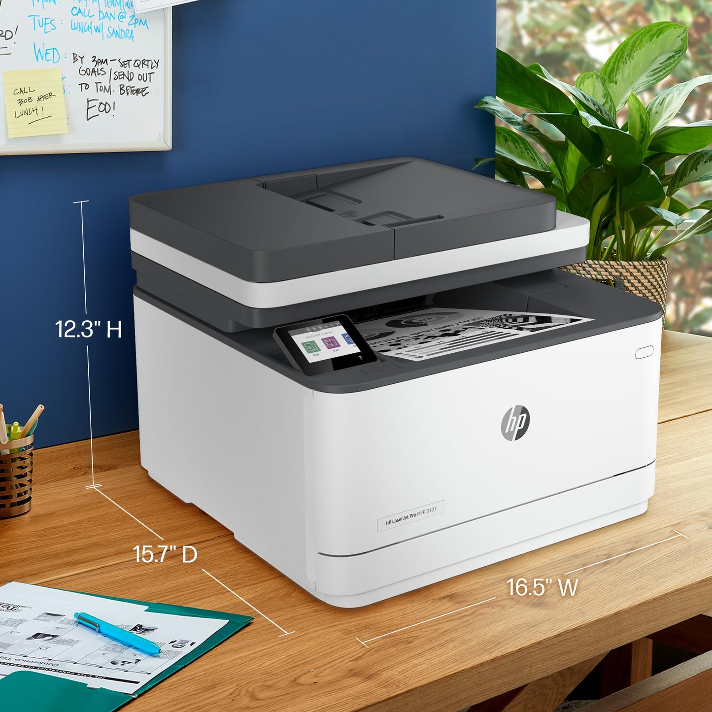 HP Laserjet Pro MFP 3101fdw Wireless Laser All-in-One Monochrome Printer