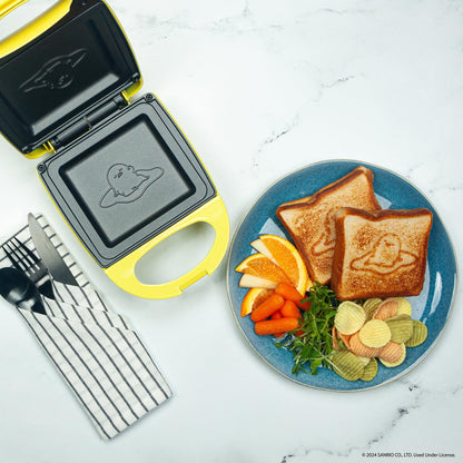 Uncanny Brands Jurassic Park Grilled Cheese Maker- Panini Press and Compact Indoor Grill- Opens 180 Degrees for Burgers