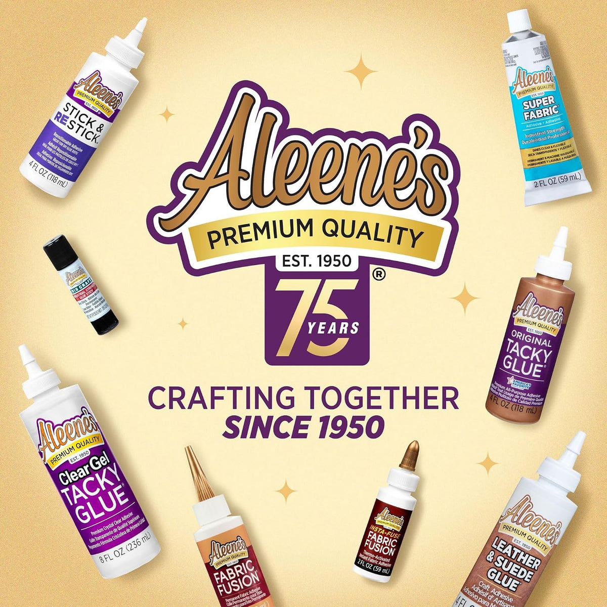 Aleene's Original Tacky Glue, All Purpose Adhesive, Perfect for Crafts and DIY Projects, Dries Fast and Clear, 2 fl