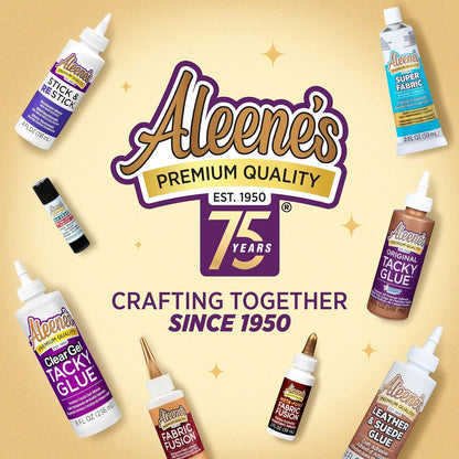 Aleene's Original Tacky Glue, All Purpose Adhesive, Perfect for Crafts and DIY Projects, Dries Fast and Clear, 2 fl