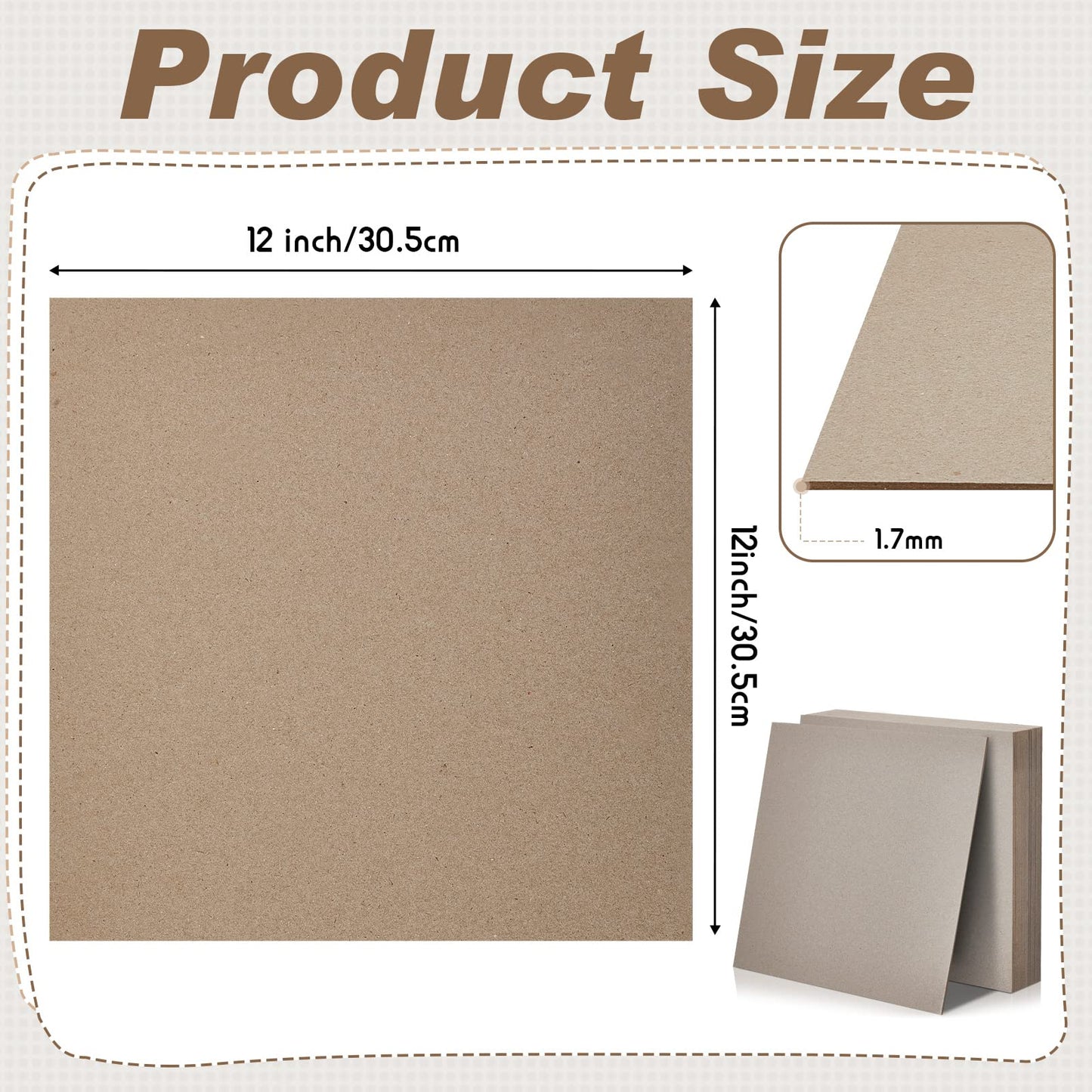 20 Pcs Book Board, Binders Board Chipboard Designer Bookboard Kraft Heavy Duty Chipboard Sheets Bookbinding Supplies for Book Binding Cover (Gray, 12.5 x 10 Inch 22PT)