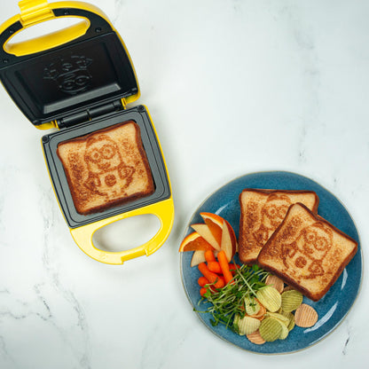 Uncanny Brands Jurassic Park Grilled Cheese Maker- Panini Press and Compact Indoor Grill- Opens 180 Degrees for Burgers