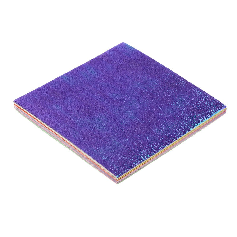 150 Sheet Colorful Glitter Cardstock Paper Sparkly Paper Pearlescent Shimmer Paper Crafting Scrapbook , 7X7Cm