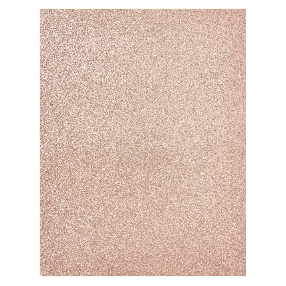 24 Sheets Rose Gold Glitter Cardstock Paper 8.5 X 11 for Scrapbooking, DIY Projects, Arts and Crafts (280Gsm)