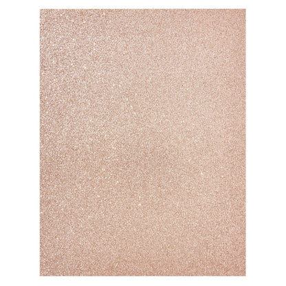 24 Sheets Rose Gold Glitter Cardstock Paper 8.5 X 11 for Scrapbooking, DIY Projects, Arts and Crafts (280Gsm)