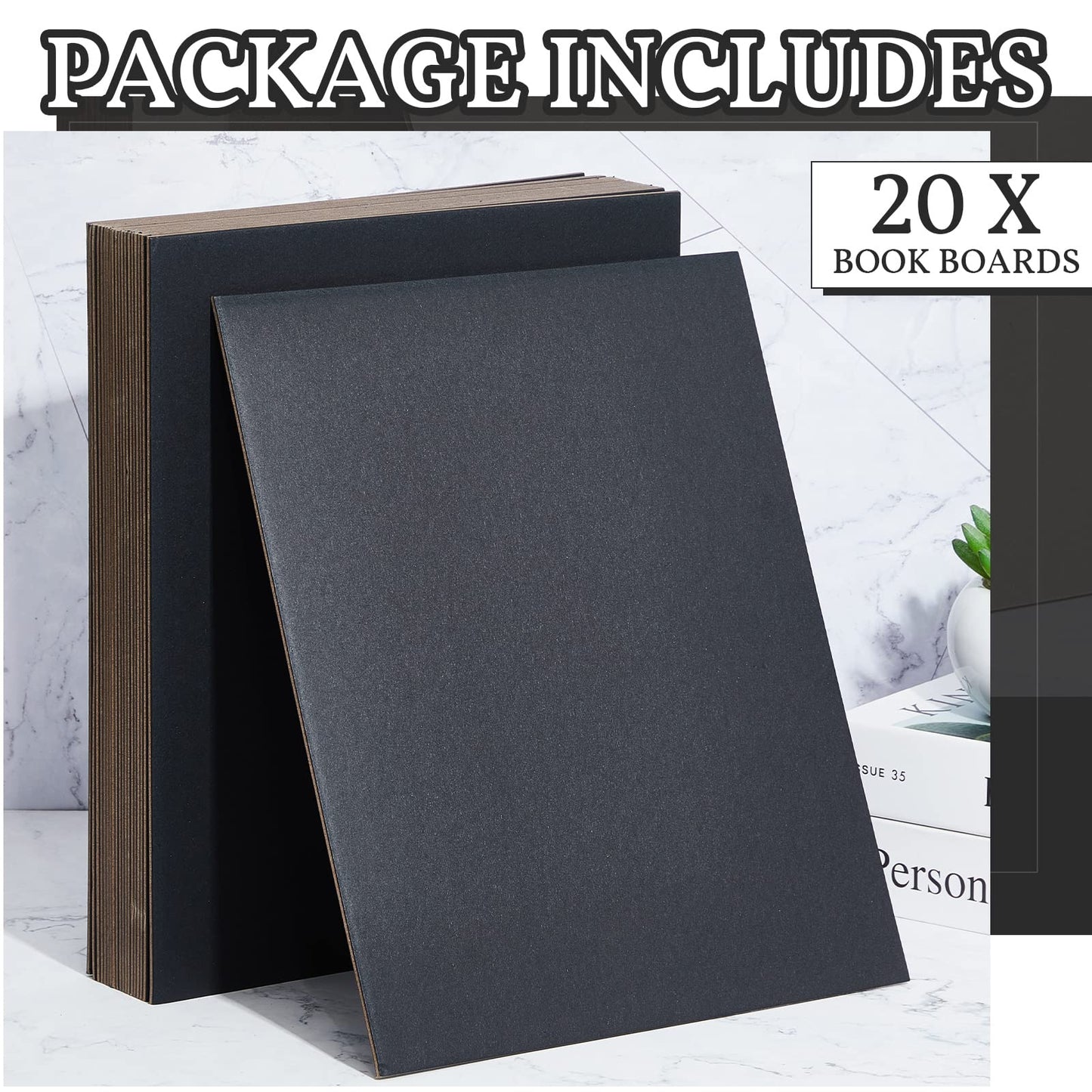 20 Pcs Book Board, Binders Board Chipboard Designer Bookboard Kraft Heavy Duty Chipboard Sheets Bookbinding Supplies for Book Binding Cover (Gray, 12.5 x 10 Inch 22PT)