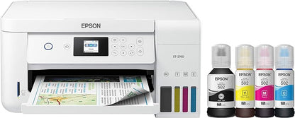 Epson EcoTank ET-2760 Wireless Color All-in-One Cartridge-Printer with Scanner and Copier