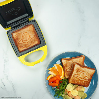 Uncanny Brands Jurassic Park Grilled Cheese Maker- Panini Press and Compact Indoor Grill- Opens 180 Degrees for Burgers