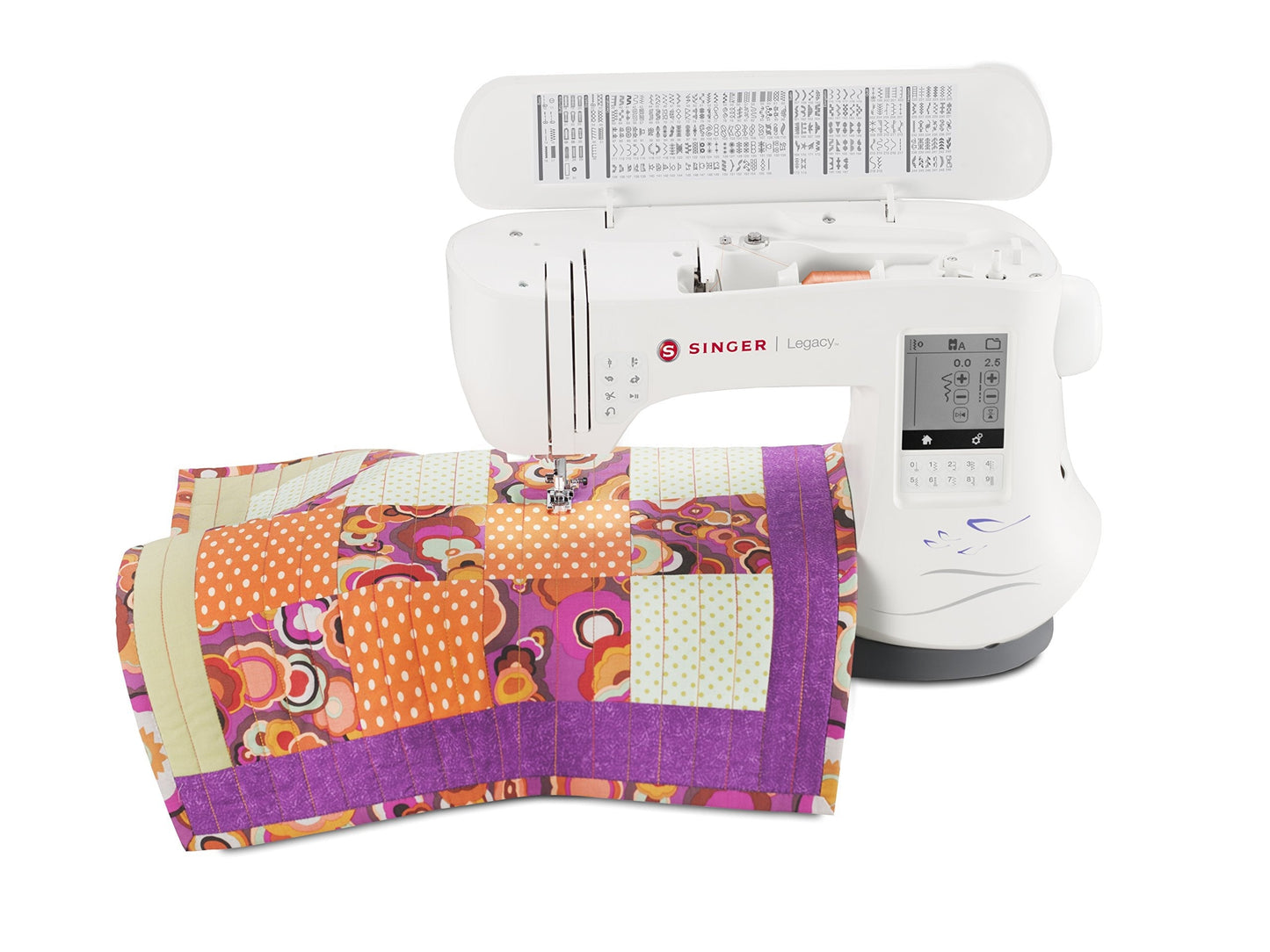 SINGER | Legacy SE300 Embroidery Machine with 200 Built-In Embroideries, LCD Touch Screen, & 250 Built-In Stitches - Sewing Made Easy