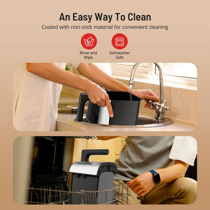 Air Fryer, 8-In-1 Airfryer Oven with Viewing Window Smart Touch 5.3 Quart